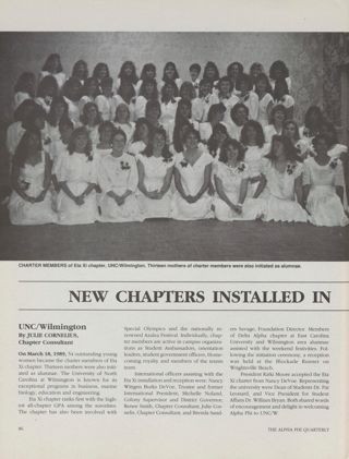 New Chapters Installed in North Carolina and New York