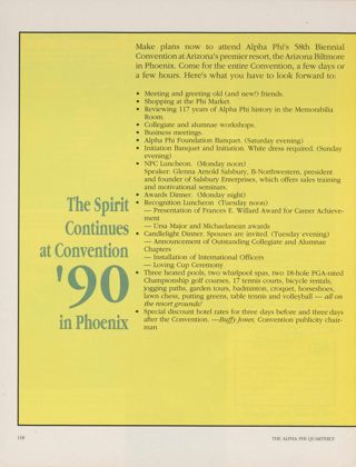The Spirit Continues at Convention '90 in Phoenix