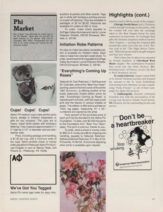 Phi Market, Spring 1990. Highlights, Spring 1990, Continued