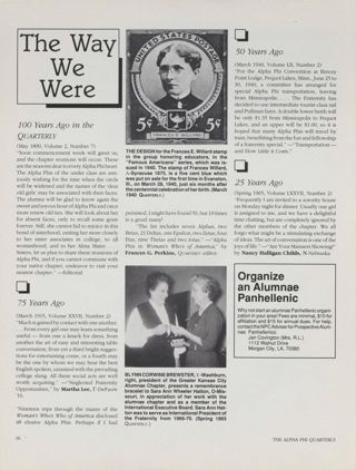 The Way We Were, Spring 1990