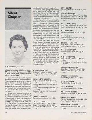 Silent Chapter, Fall 1990