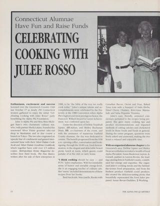 Connecticut Alumnae Have Fun and Raise Funds Celebrating Cooking With Julee Rosso