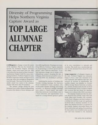 Diversity of Programming Helps Northern Virginia Capture Award as Top Large Alumnae Chapter