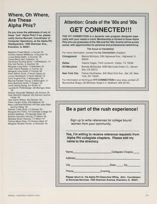 Where, Oh Where, Are These Alpha Phis?. Ivy Connection Advertisement, Spring 1991. Be a Part of the Rush Experience!