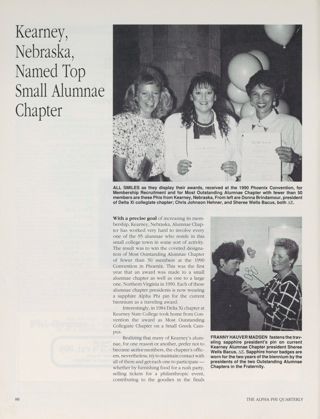Kearney, Nebraska Named Top Small Alumnae Chapter
