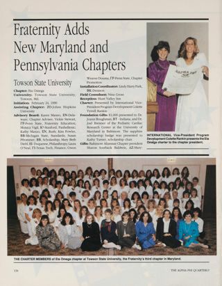 Fraternity Adds New Maryland and Pennsylvania Chapters