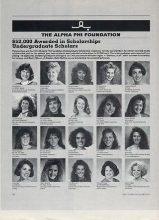 The Alpha Phi Foundation: $52,000 Awarded in Scholarships