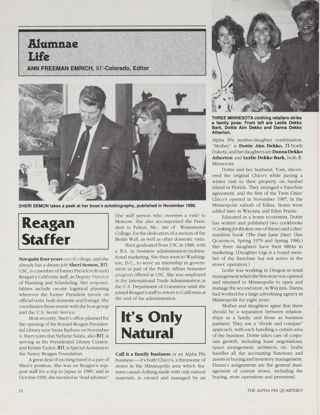 Alumnae Life: Regan Staffer