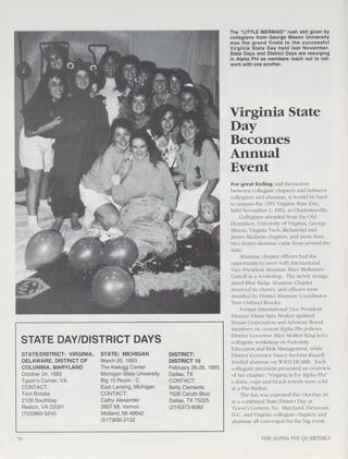 Virginia State Day Becomes Annual Event