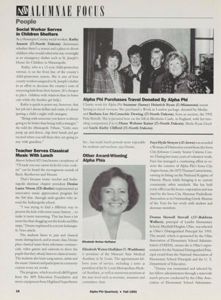Alumnae Focus: People, Fall 1993