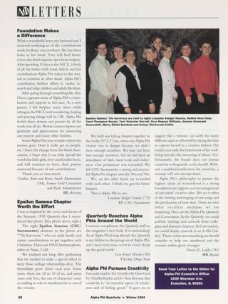 Letters, Winter 1994