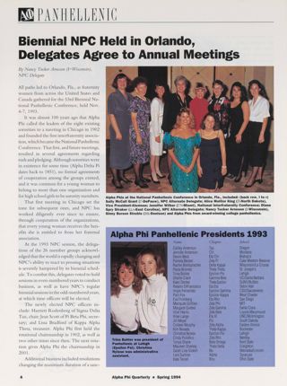 Biennial NPC Held in Orlando, Delegates Agree to Annual Meetings