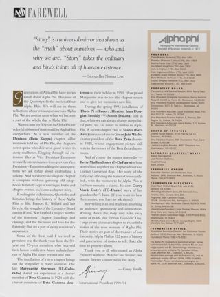 Farewell. The Alpha Phi International Fraternity Directory, Summer 1994