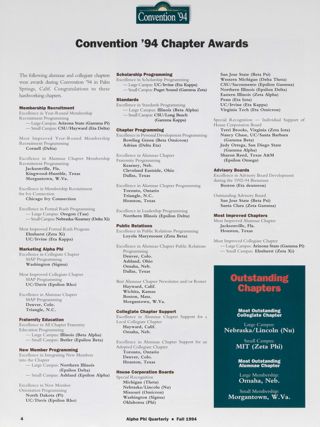 Convention '94 Chapter Awards