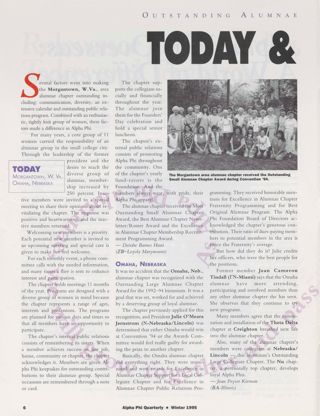 Outstanding Alumnae: Today & Tomorrow