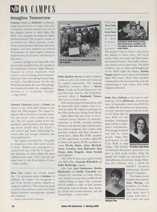On Campus: Imagine Tomorrow: DePauw, Spring 1995. On Campus: Imagine Tomorrow: Drake, Spring 1995. On Campus: Imagine Tomorrow: Indiana, Spring 1995. Zeta Epsilon Chapter Photograph, Spring 1995. On Campus: Imagine Tomorrow: Iowa, Spring 1995. On Campus: Imagine Tomorrow: Iowa State, Spring 1995. On Campus: Imagine Tomorrow: Adrian, Spring 1995