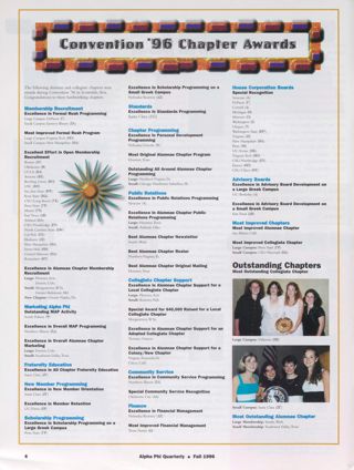 Convention '96 Chapter Awards