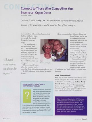 Connect to Those Who Come After You: Become an Organ Donor