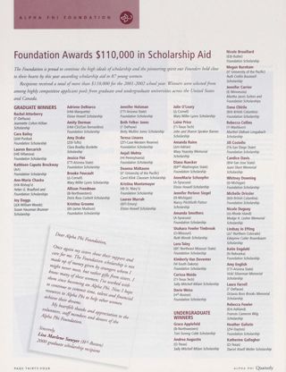 Foundation Awards $110,000 in Scholarship Aid
