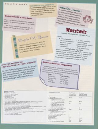 Bulletin Board, Winter 2002