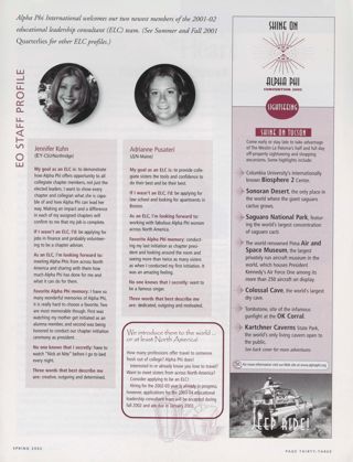 EO Staff Profile, Spring 2002. Shine on Tucson