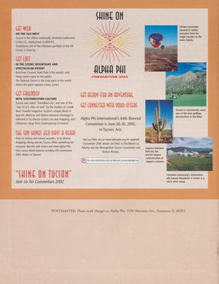 Alpha Phi Convention 2002 Advertisement 2, Spring 2002