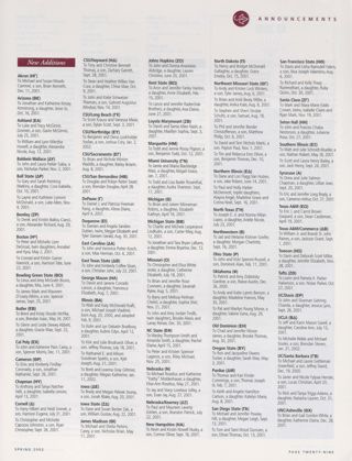 Announcements: New Additions, Spring 2002
