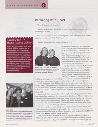 Recruiting With Heart. A Hundred Years - A Hundred Reasons to Celebrate!. With Heart