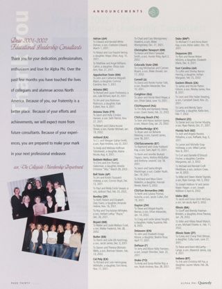 Dear 2001-2002 Educational Leadership Consultants. Announcements: Births, Summer 2002