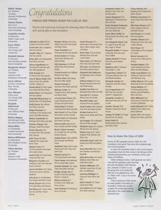 Foundation Awards More Than $90,000 in Scholarship Aid, Continued. Congratulations: Families and Friends Honor the Class of 2002. How to Honor the Class of 2003
