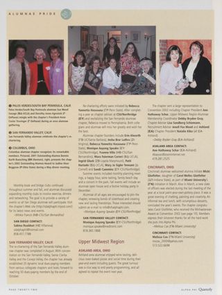 Alumnae Pride: San Diego, Calif., Fall 2002, Continued. Alumnae Pride: Palos Verdes/South Bay Peninsula, Calif., Fall 2002. Alumnae Pride: San Fernando Valley, Calif., Fall 2002. Alumnae Pride: Ashland Area, Ohio, Fall 2002. Alumnae Pride: Cincinnati, Ohio, Fall 2002. Alumnae Pride: Columbus, Ohio, Fall 2002