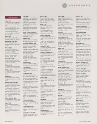 Announcements: New Arrivals, Winter 2003
