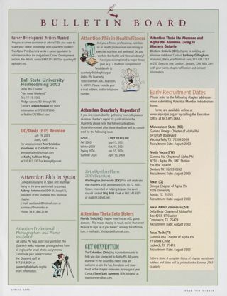 Bulletin Board, Spring 2003