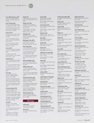 Announcements: New Arrivals, Spring 2003, Continued. Announcements: Marriages, Spring 2003