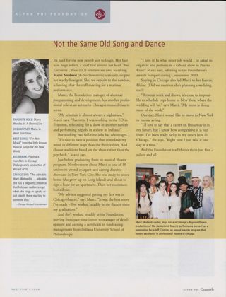 Not the Same Old Song and Dance