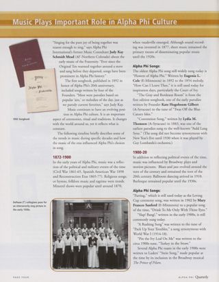 Music Plays Important Role in Alpha Phi Culture