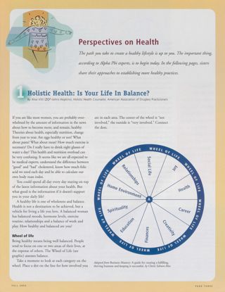 Perspectives on Health: Holistic Health: Is Your Life in Balance?