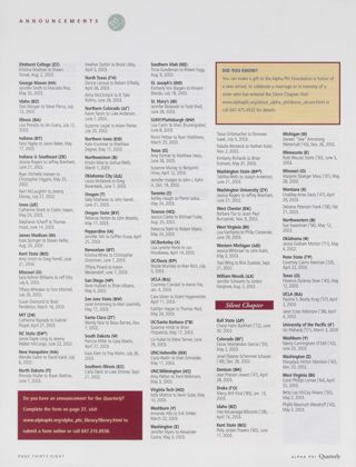 Announcements: Marriages, Fall 2003, Continued. Announcements: Silent Chapter, Fall 2003