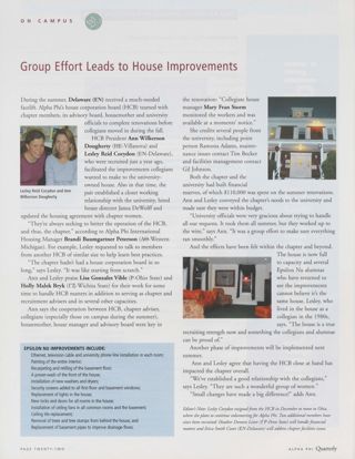 Group Effort Leads to House Improvements