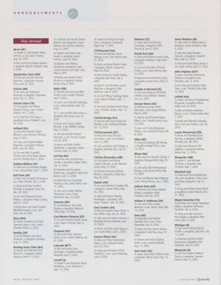 Announcements: New Arrivals, Winter 2004