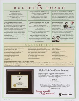 Bulletin Board, Spring 2004. Classifieds, Spring 2004. Herff Jones Advertisement, Spring 2004