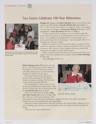 Two Sisters Celebrate 100-Year Milestone