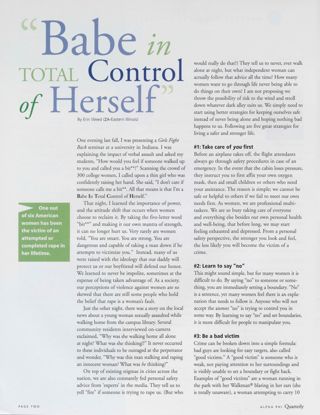 "Babe in Total Control of Herself"