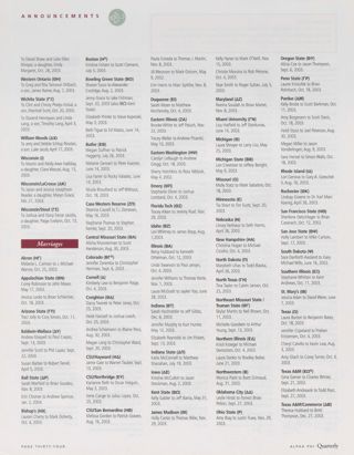 Announcements: Marriages, Spring 2004