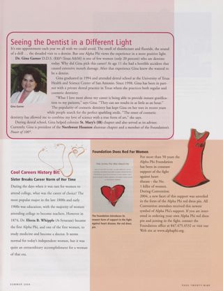 Seeing the Dentist in a Different Light. Cool Careers History Bit. Foundation Dons Red for Women