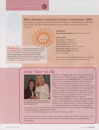 New Directors Installed During Convention 2004. A Fun "Twist" on Life