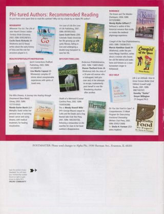 Phi-tured Authors: Recommended Reading