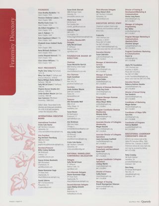 Fraternity Directory, Fall 2004