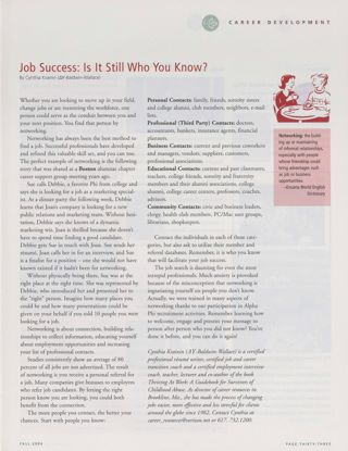Job Success: Is It Still Who You Know?