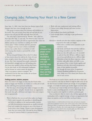 Changing Jobs: Following Your Heart to a New Career